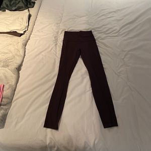Lululemon align leggings, 25” size 4, Burgundy.